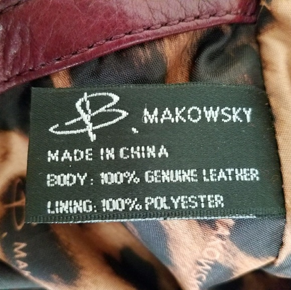 Leather B Makowsky shoulder bag - Picture 5 of 9